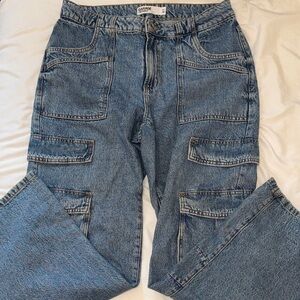 Garage Blue Cargo Jeans for Women